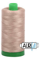 Aurifil Mako 40wt 2-ply Cotton 1000 m 1094 yd. spool - 2325 Linen